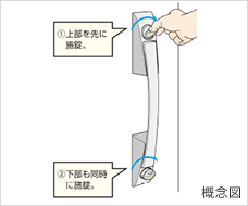施錠追従機能
