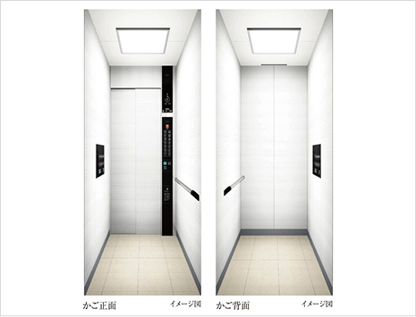 スマートな乗り心地を実現したエレベーター
