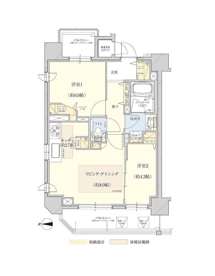 Eタイプ間取り