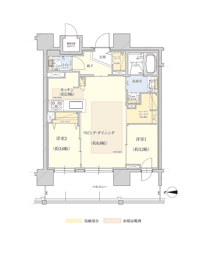 Gタイプ間取り